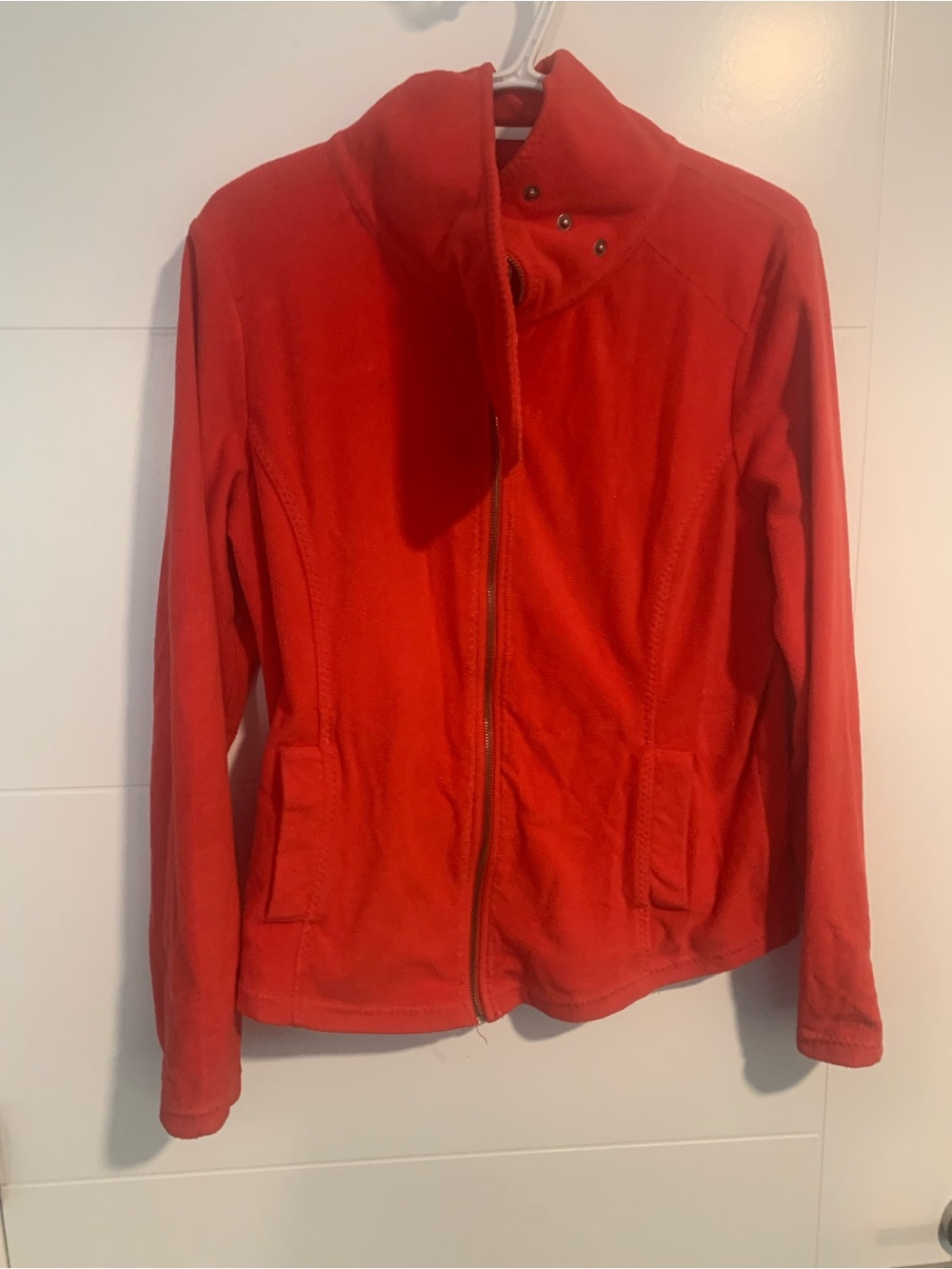 Esprit Bold Red Zip-Up Bomber Jacket Paula